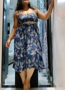 botanical print dress