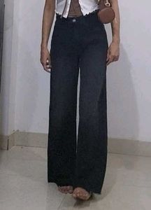 Charcoal Wide Jeans