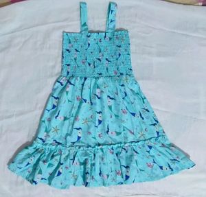 Girls Floral Print Frock