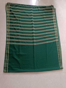 Green Striped Saree