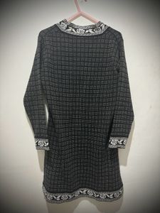 Woollen Black Kurta