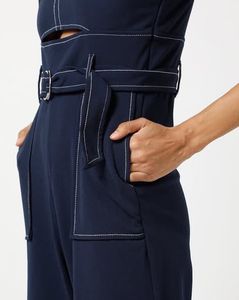 The Flirt Fit – Midnight Cut-Out Jumpsuit