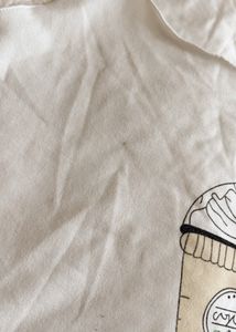 Icecream Print Oversize Crop Top