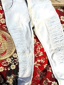 Denim Scratches Jeans