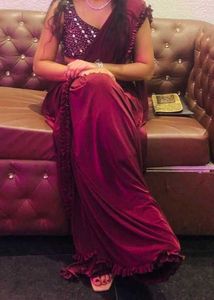 Pre Draped Ruffle Saree