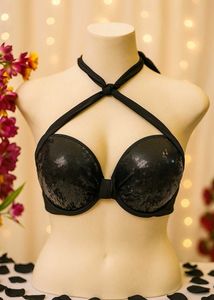 🇳🇿💫♥️ Imported Black Sequin Bikini Top