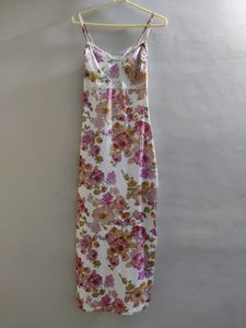 Off White Newme Floral Maxi Dress