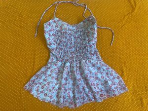 Floral Halter Top Size Xs