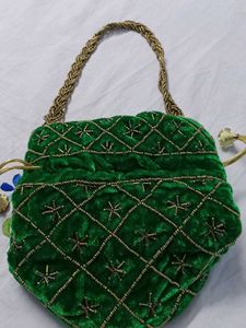 Velvet Potli Bag