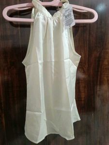 SHEIN Elegant Halter Neck Sleeveless Top