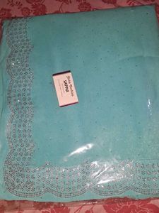 Sky-blue Jimchoo Saree