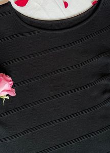 Black Fitted Top