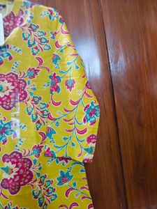 Melange By Lifestyle Floral Straight Kurta Wit Tag