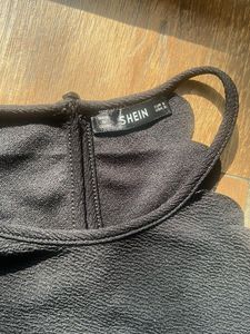 Shein Black Scallop Halter Top