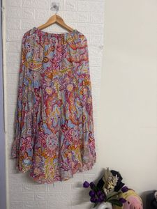 Paisley Print Skirt