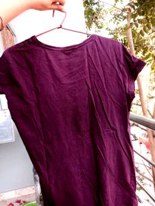 Maroon Palm Tree Graphic Tee