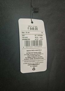 Shein Elegant Blue Sheer thigh slit Midi Skirt