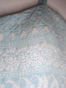 Cute Blue Embroidered Top