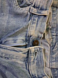 Blue denim jeans