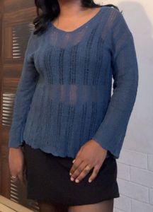 Blue Knit Top (item 2)