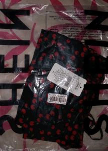 Cherry Print Off-Shoulder Top