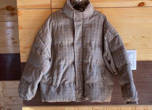vintage Plaid Puffer Jacket