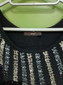 Black Party Wear Top