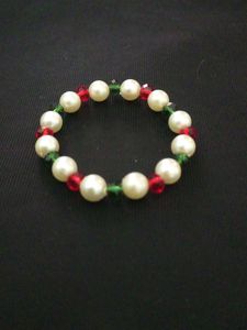 Red And Darkgreen Coloured Bracelet