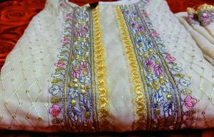 White Colour Kurta Set For Women