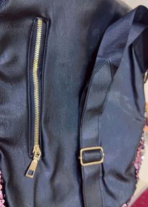 Silver &amp; Pink Sequence Backpack