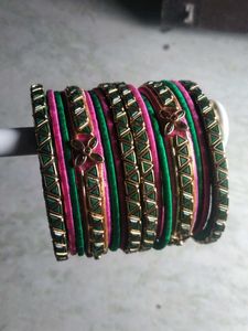Silk Thread Bangles Set,Very Beautiful Colour ...