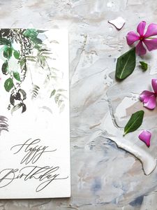 Hand Painted Birthday Card