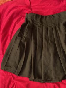 Pleated Mini Skirt