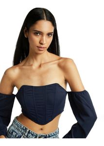 Croset of shoulder sleeves top