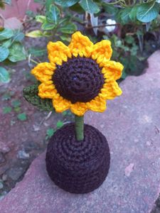 Crochet Sunflower Home Decor Or Gift