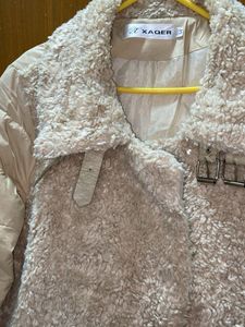 Beige Furry Winter Coat