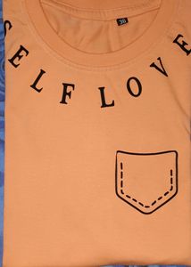 COTTON REGULAR PEACH COLOUR NEW TSHIRT 🍑