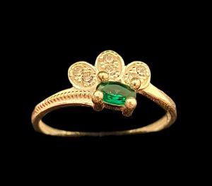 Emerald Accent Ring