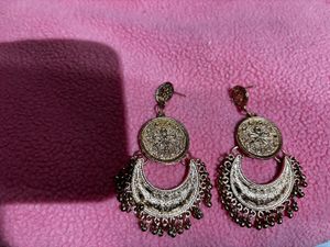 Metal Yellow Drop Earring