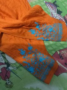 V Neck Design Suit Orange Or Blue