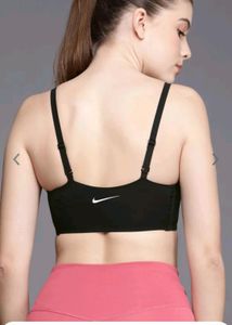 Nike Lightly Padded Dri Fit Training Bra In M Size
