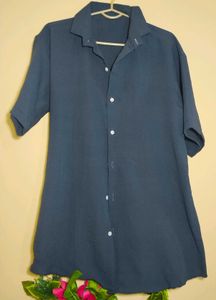 mens blue shirt