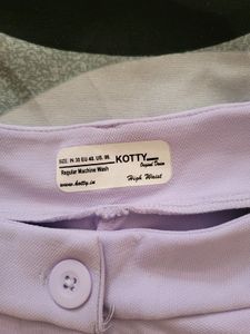 Pretty Lavender Kotty Flared Trousers