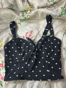 Polka Dot Crop Top