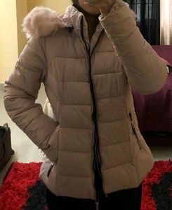 Fur Cap Puffy Jacket