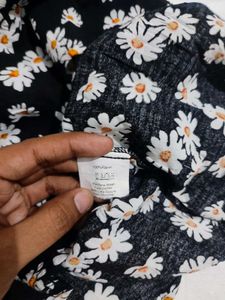 Cute Shein Black Floral Dress