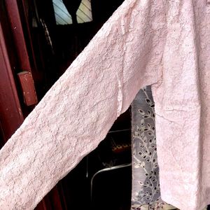 Elegant Lace Jacket Cum Top