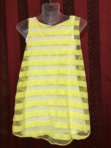 Hoyaa Yellow Sleeveless Top