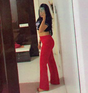 Red Flare Leggings/ Formal Trousers