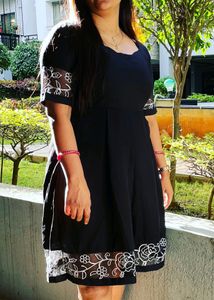 A Line Black Dress